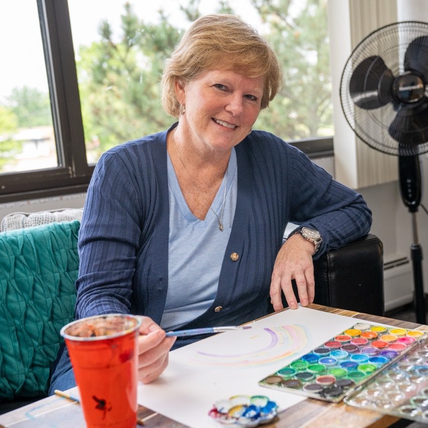 Art therapy session at our mental health and substance use treatment center