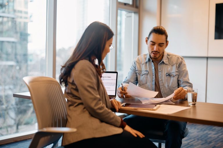 Man discussing career and life goals during a supportive counseling session